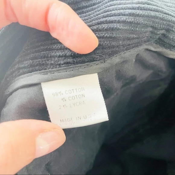 THEORY Black‎ Corduroy Straight Leg Trouser Pants - Picture 7 of 8